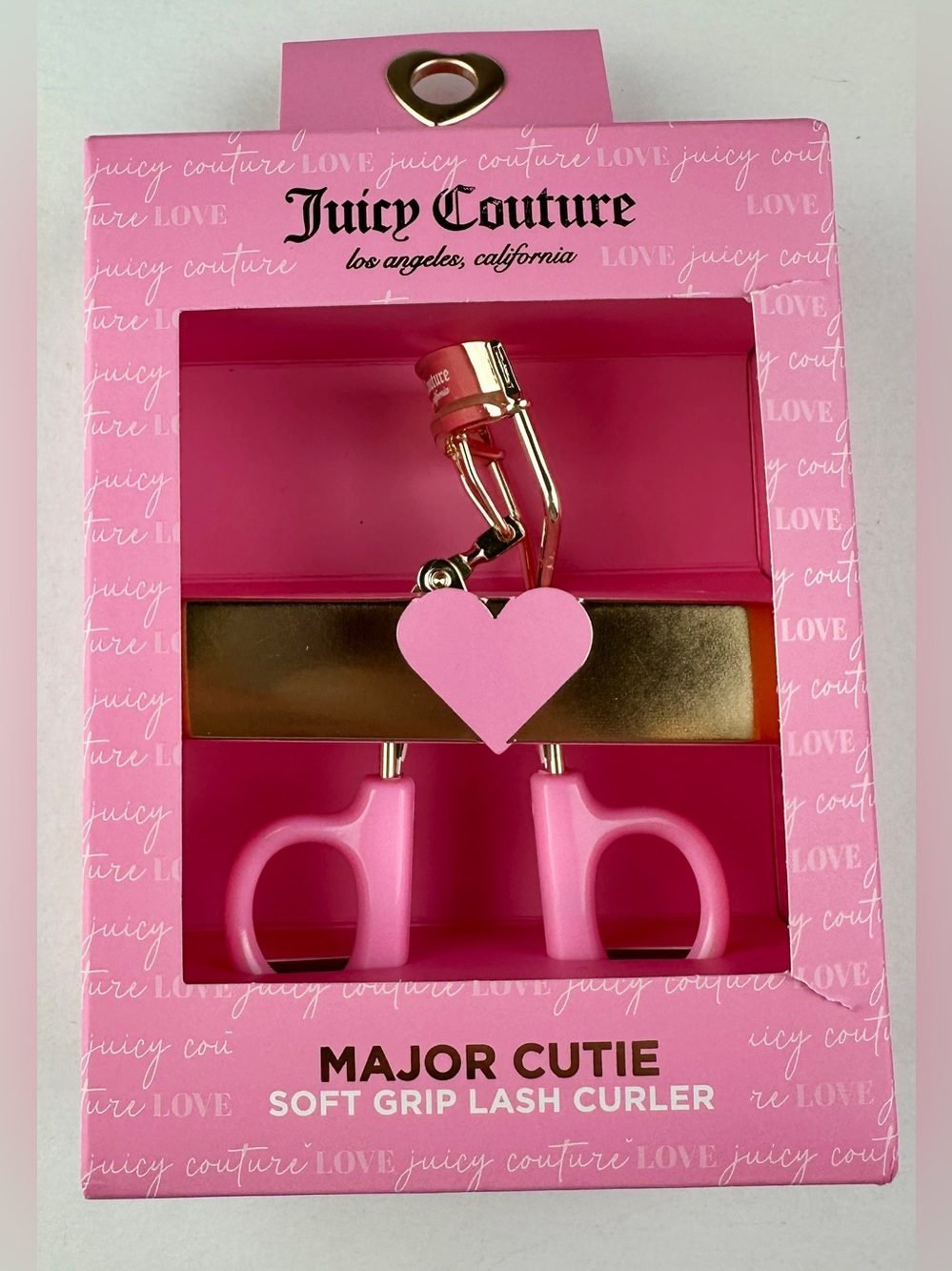Juicy Couture Major Cutie Soft Grip Lash Curler Pink Gold NEW